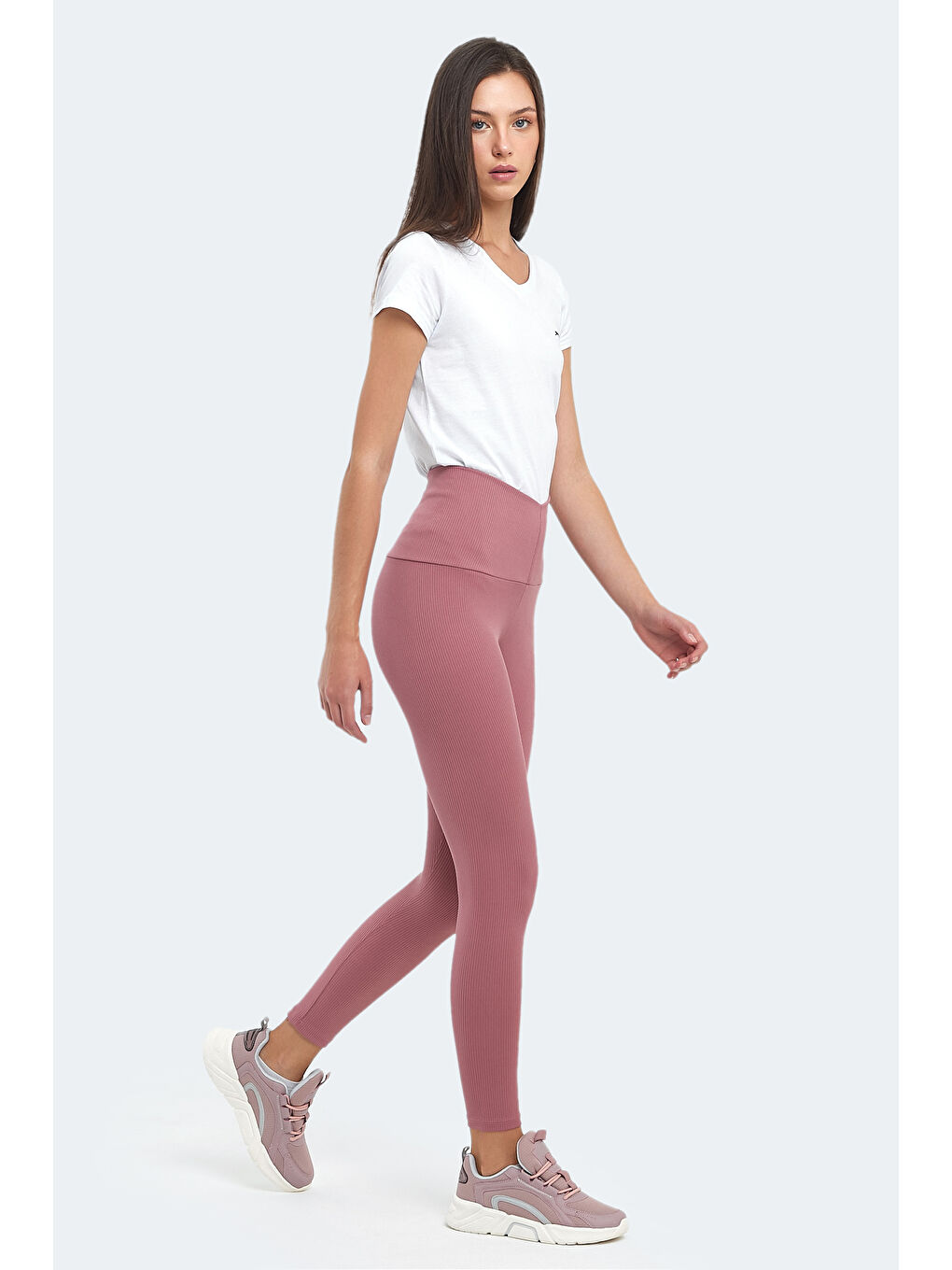 Pembe PRANAV Kadın Fitness Tayt Gül-6