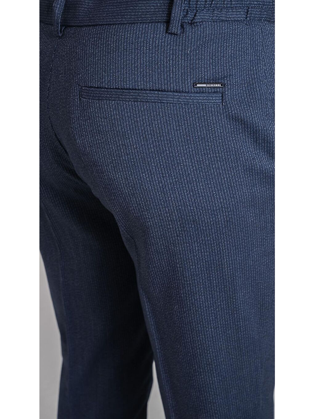 Giotelli Lacivert Standart Fit Dokuma Kumaş Pantolon-3