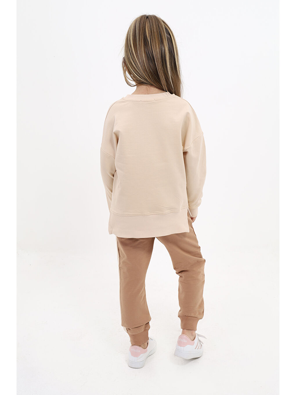 Pembe Kız Çocuk Nakışlı Eşofman Takım-8