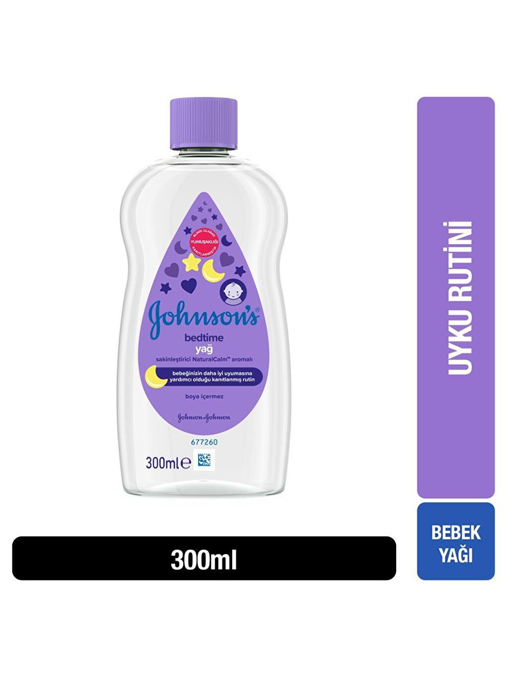 JOHNSON'S Renksiz Bedtime Sakinleştirici Naturacalm Aromali Bebek Yağı 300 ml