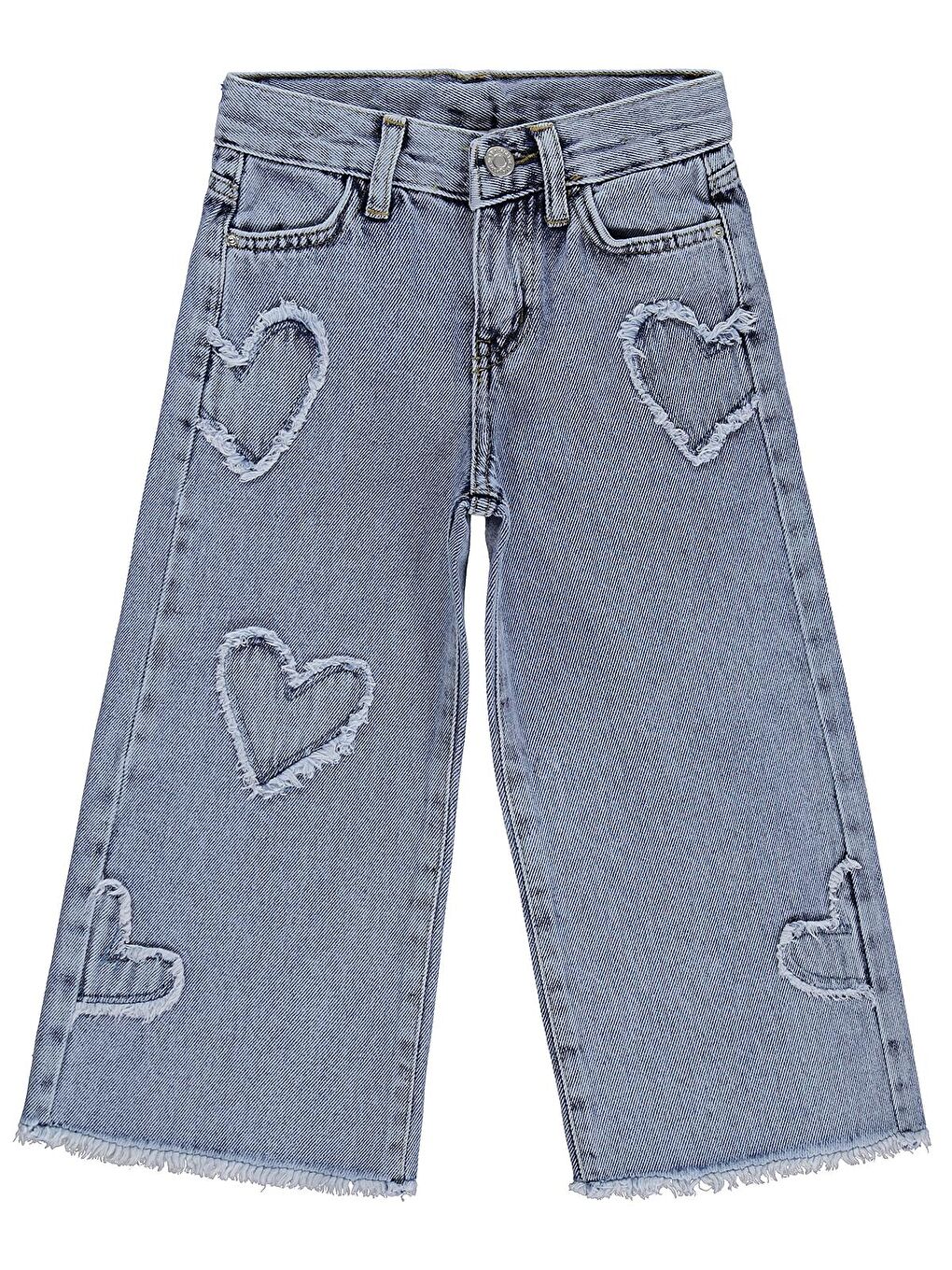 Girls Kalpli 2-5 Yaş Pantolon Jean - Mavi