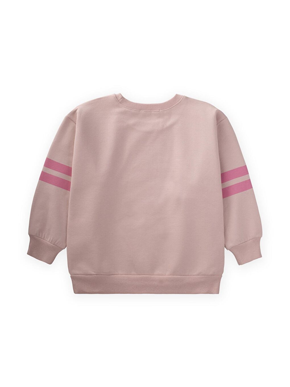 CİGİT A Baskılı Sweatshirt 2-10 Yaş Pudra Pembe - 1