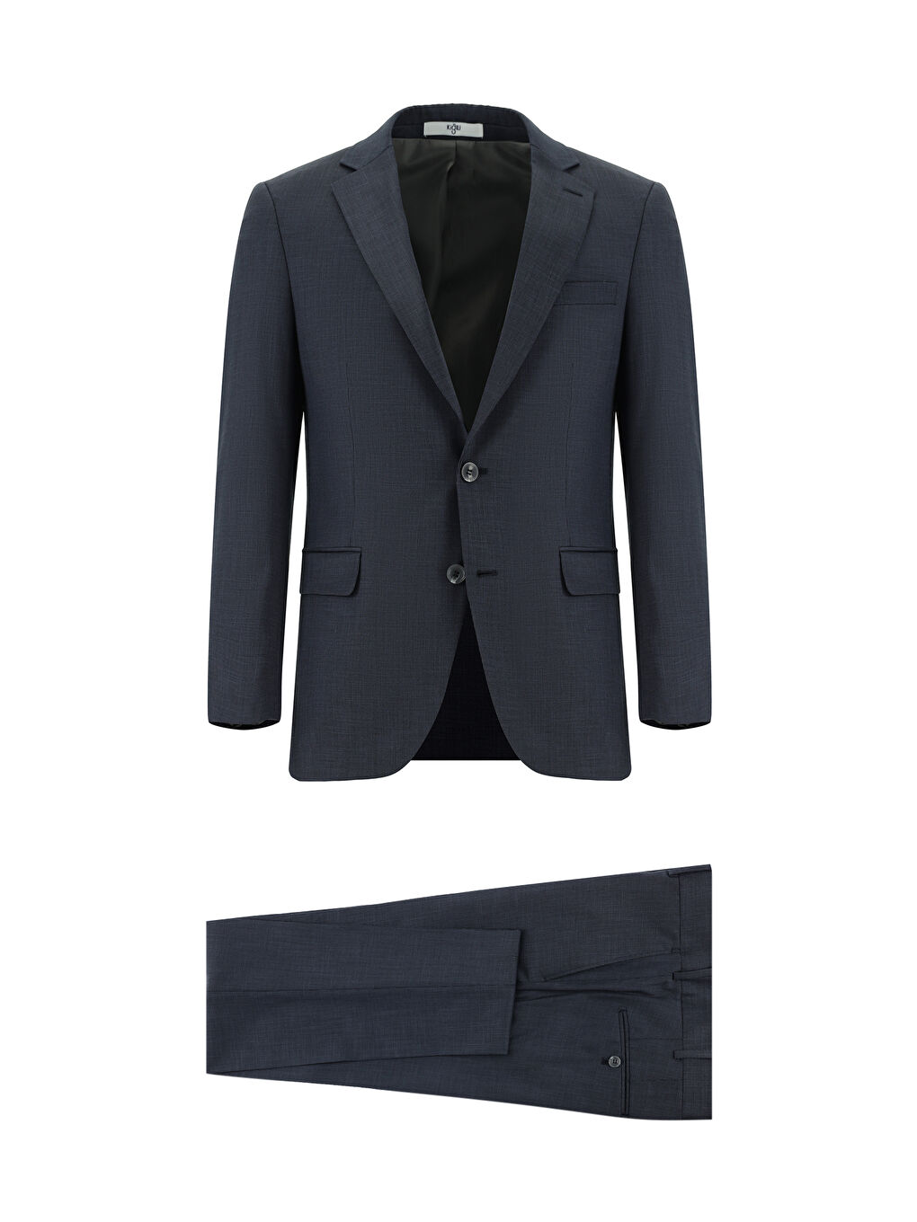 Gri 7 Drop Super Slim Fit Eksra Dar Kesim Desenli Takım Elbise