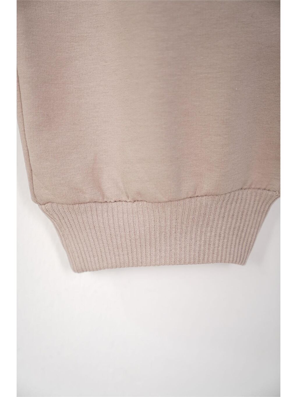 Bej Baskılı Bağcıklı Taş Rengi Renk Erkek Çocuk Eşofman Tek Alt-2