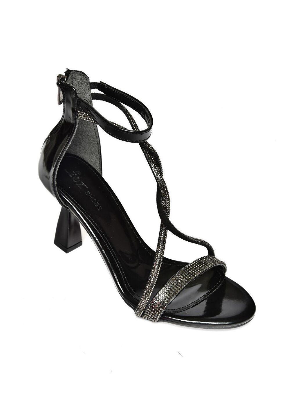 S7745101 Siyah Kadın Topuklu Ayakkabı