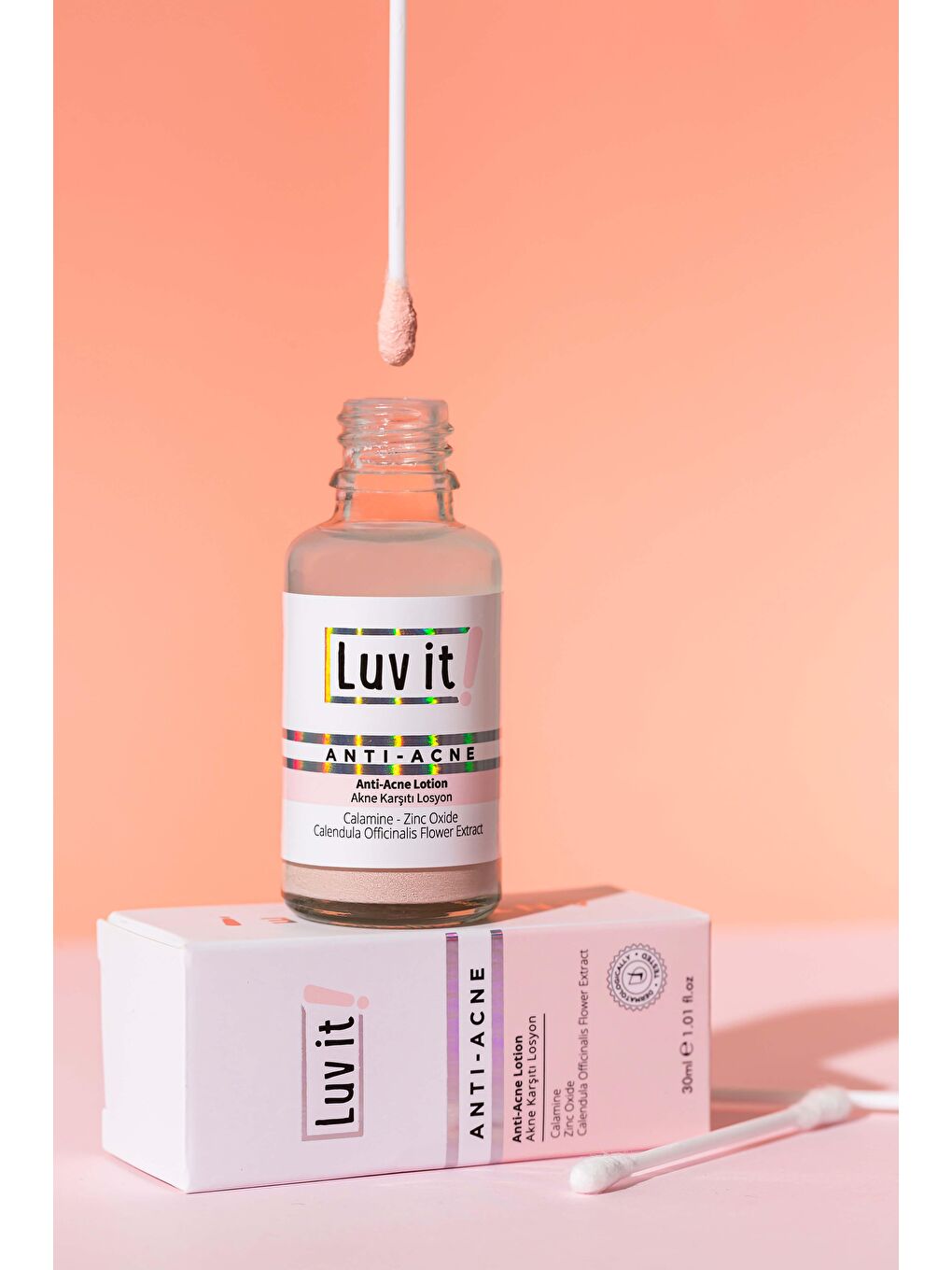 Luv it! Açık Pembe Akne Karşıtı Losyon 30ml - 1