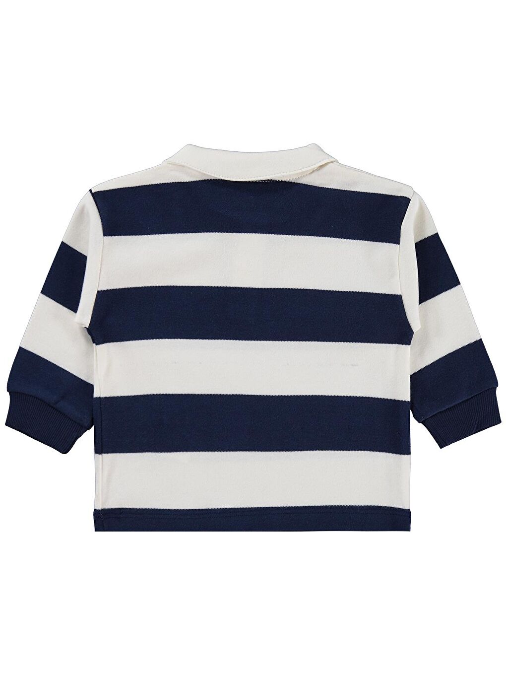 Baby Çizgili 6-18 Ay Sweatshirt - Lacivert-1