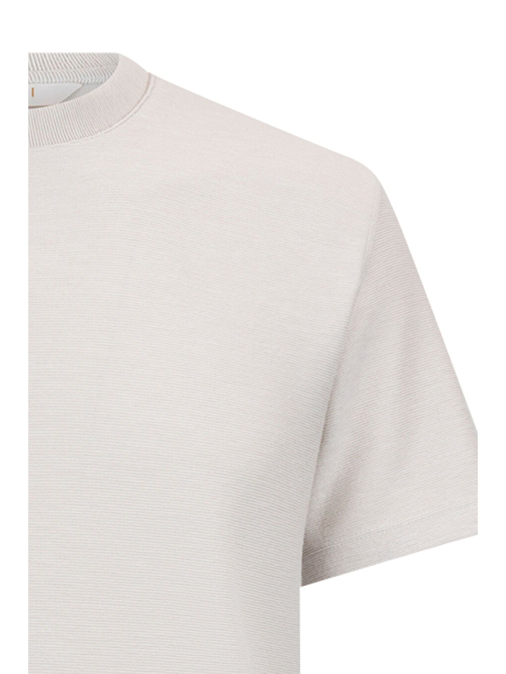 Bej Taş Regular Fit Bisiklet Yaka Basic Tişört-2