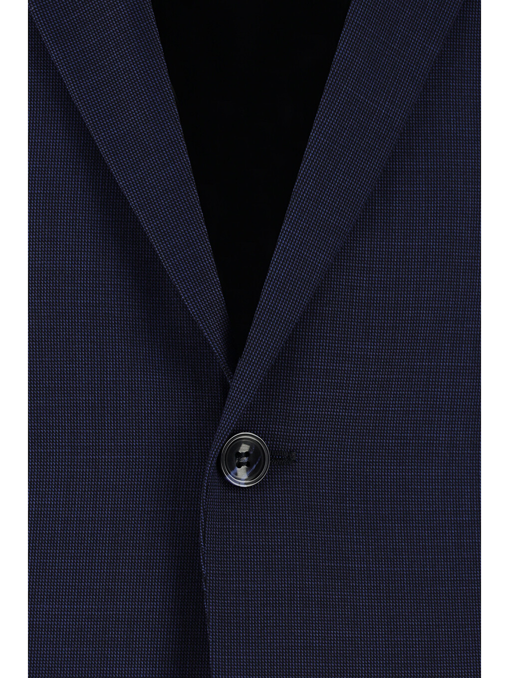 Lacivert 7 Drop Super Slim Fit Eksra Dar Kesim Desenli Takım Elbise-3