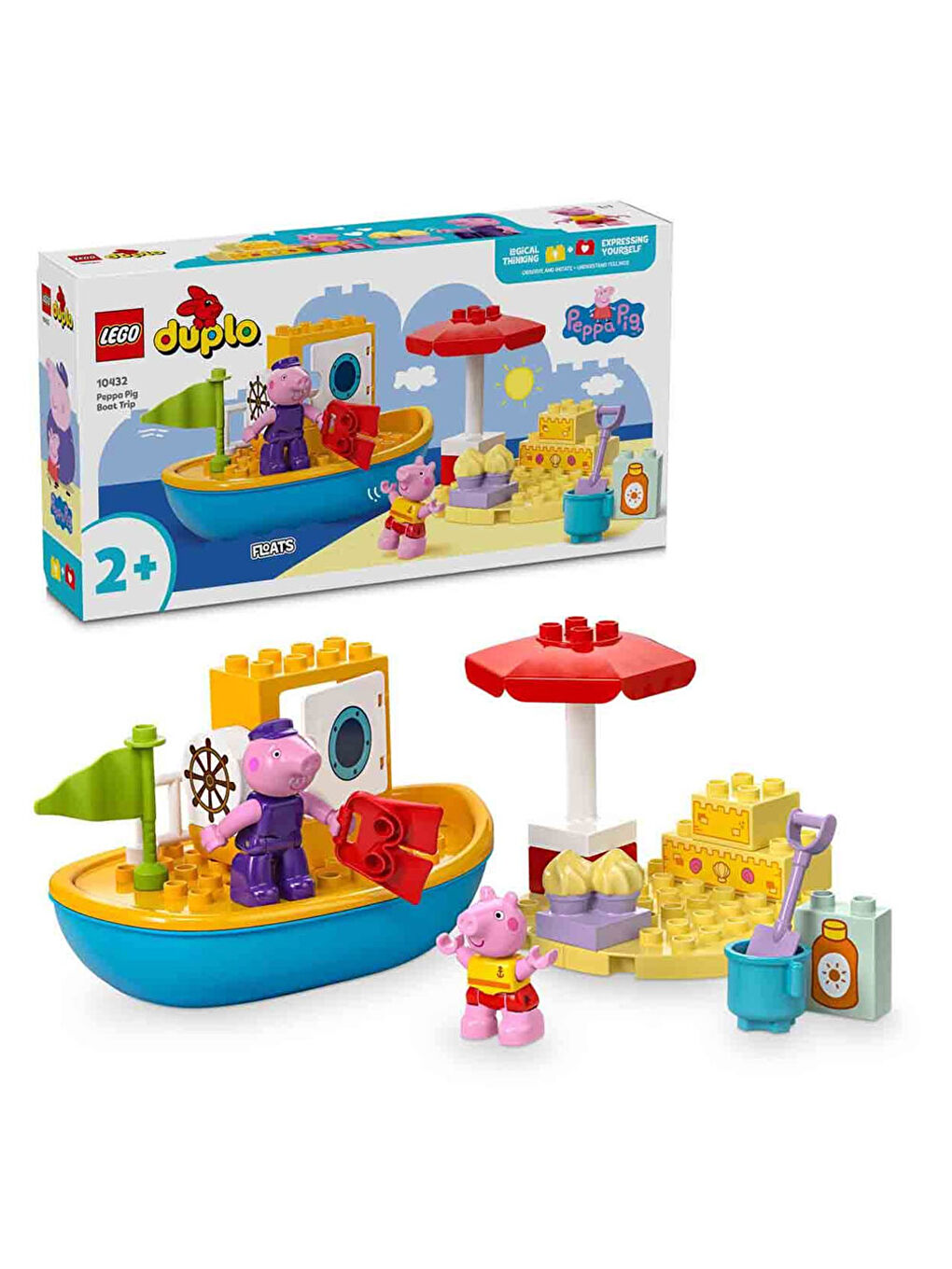 Lego Renksiz DUPLO Peppa Pig Tekne Gezisi Oyun Seti 10432