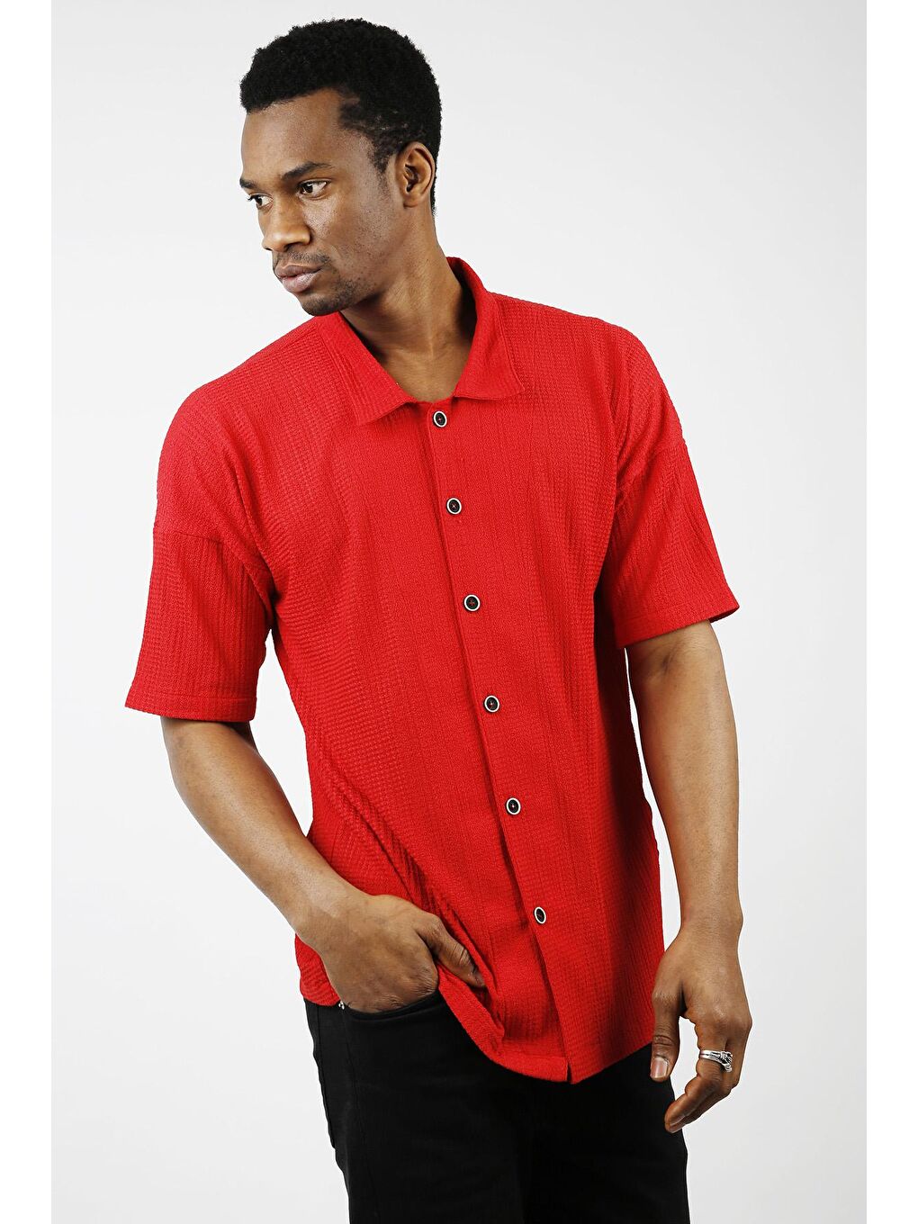 Mercan Salaş Kısa Kollu Gömlek 1KXE2-44733-64-3