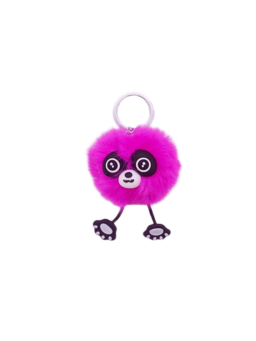 Pelüş Ponpon Anahtarlık Baykuş ve Lemur Figürlü (2410124) (1 Adet) GKO