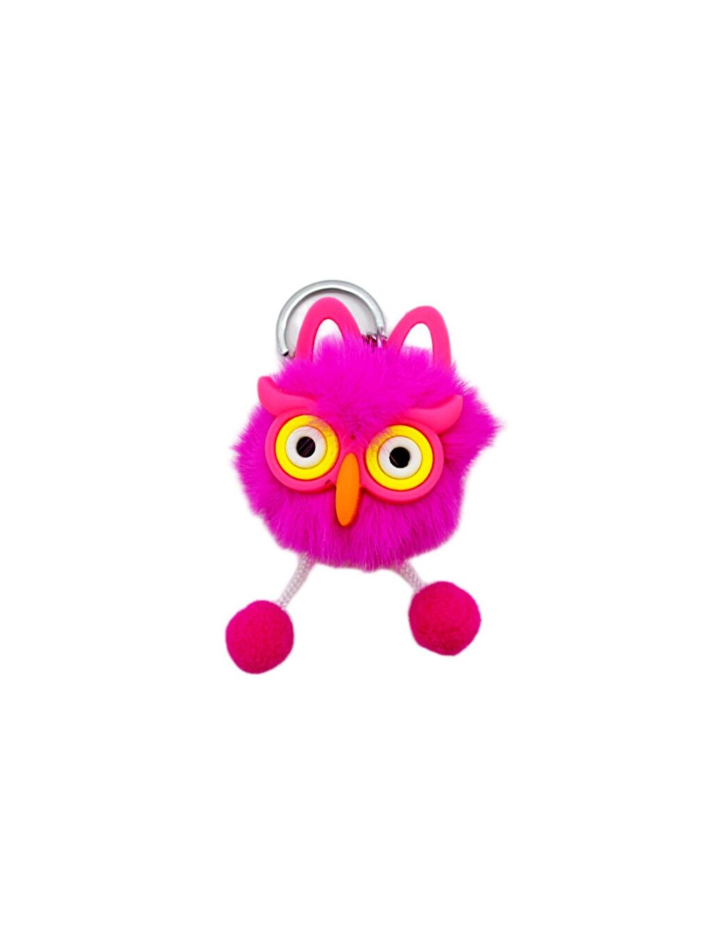 Pelüş Ponpon Anahtarlık Baykuş ve Lemur Figürlü (2410124) (1 Adet) GKO-1