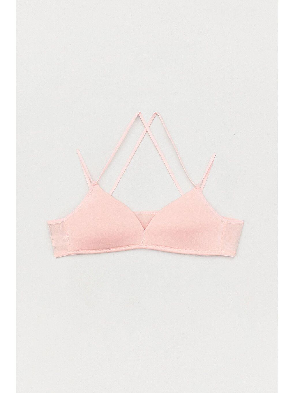 Pembe Basic İp Askılı Genç Kız Alıştırma Sütyeni