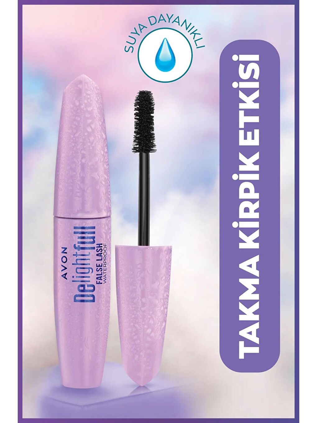 AVON Renksiz Delightful False Lash Suya Dayanıklı Maskara Blackest Black 3'lü Set 10 ml - 2