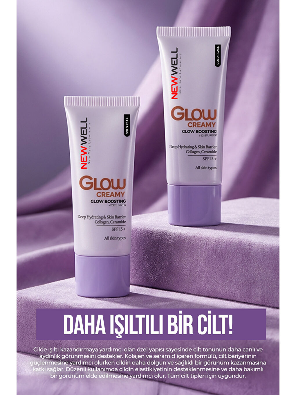 Glow Boosting Işıltı Veren Nemlendirici Yüz Kremi SPF 15+ Gold Pearl 02 30 Ml-2