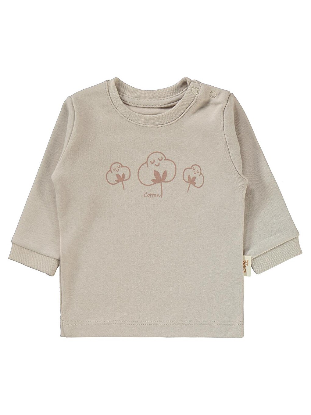 Baby Bebek Organik Pijama Takımı 1-9 Ay Açık Bej-2