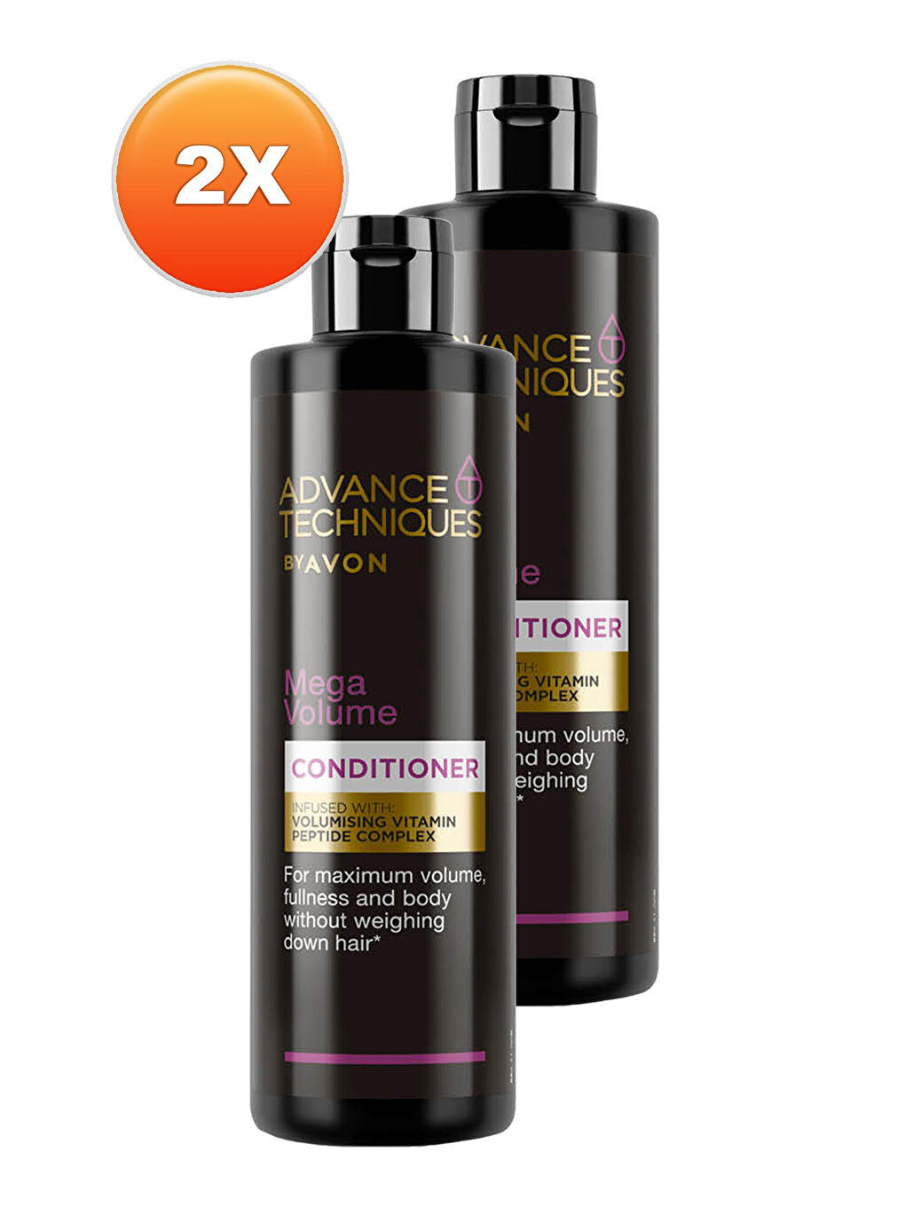 AVON Renksiz Advance Techniques Mega Volume Hacim Veren Saç Kremi 250 Ml. İkili Set - 1