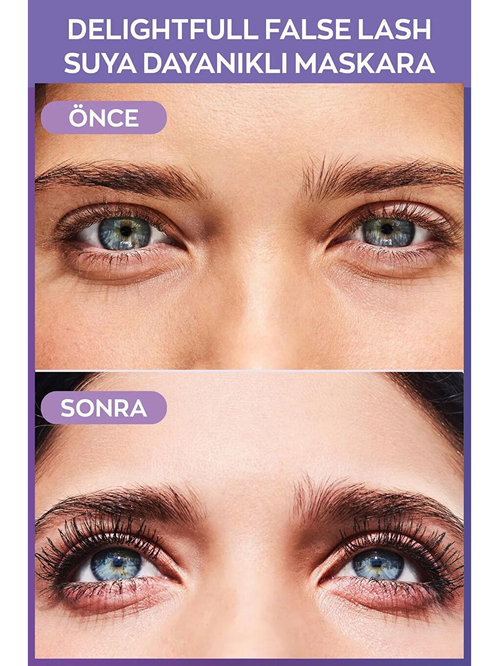 AVON Renksiz Delightful False Lash Suya Dayanıklı Maskara Blackest Black 3'lü Set 10 ml - 6