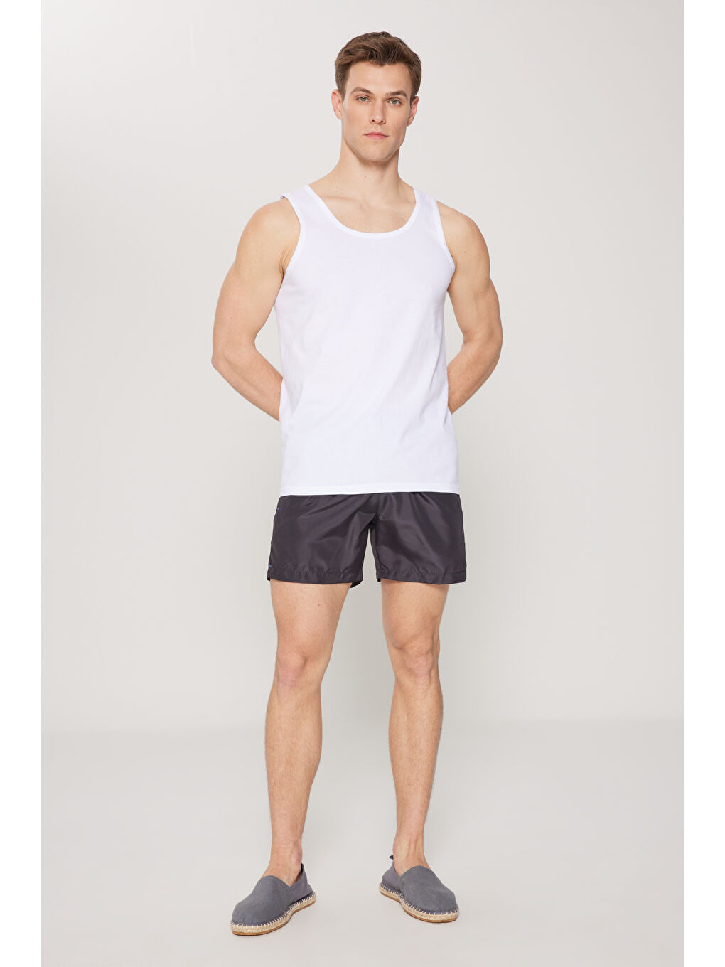 Erkek Beyaz Premium %100 Pamuk 2'li Paket Atlet-1