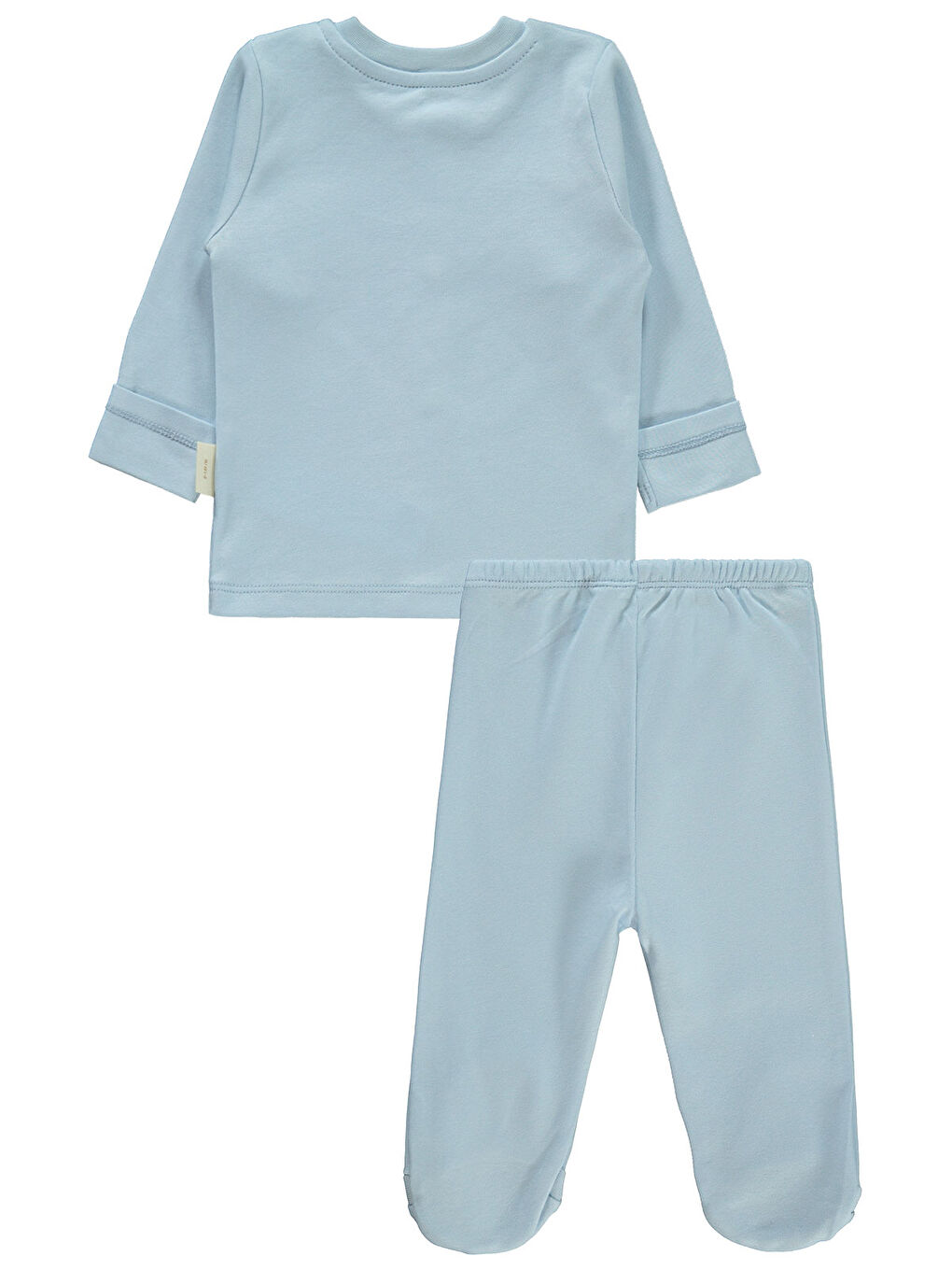 Civil Baby Bebek Organik Pijama Takımı 0-6 Ay Mavi - 1