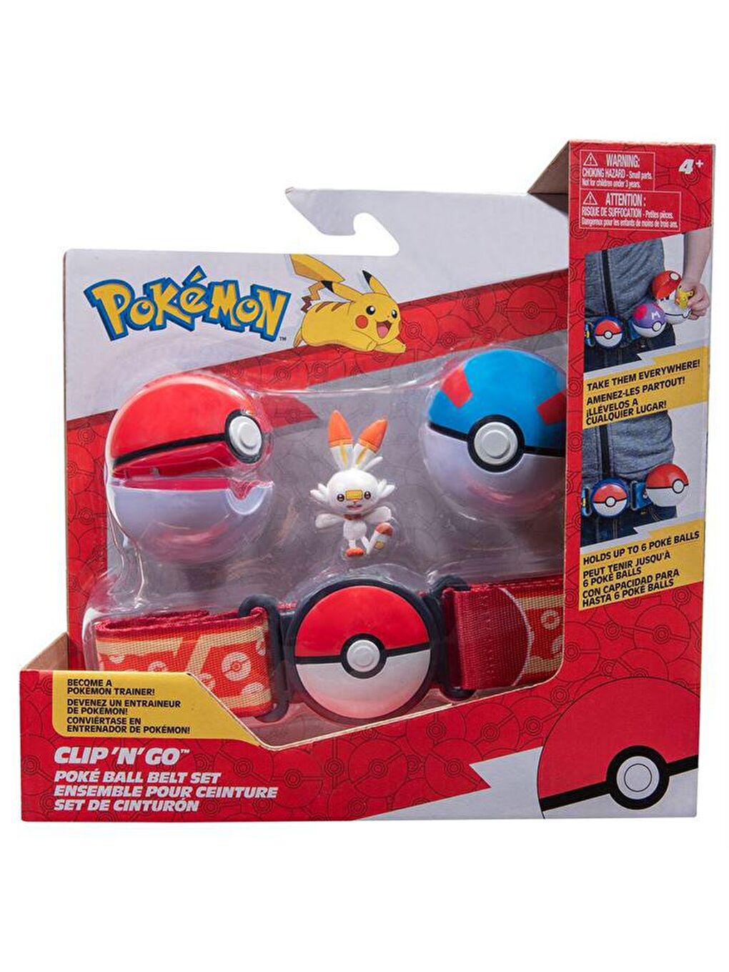 Pokemon Karışık Clip 'N' Go Pokeball Kemer ve Figür Seti PKW3158