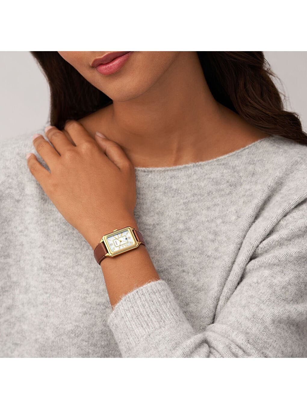 Kahverengi FES5307 Kadın Kol Saati-3