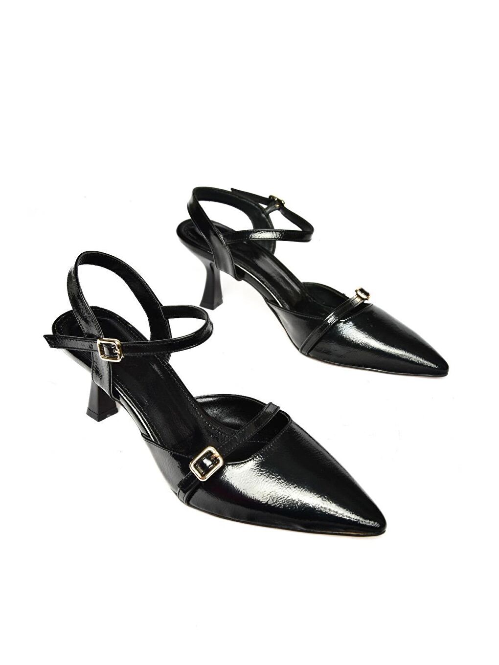 S5180813 Siyah Kadın Topuklu Ayakkabı-2