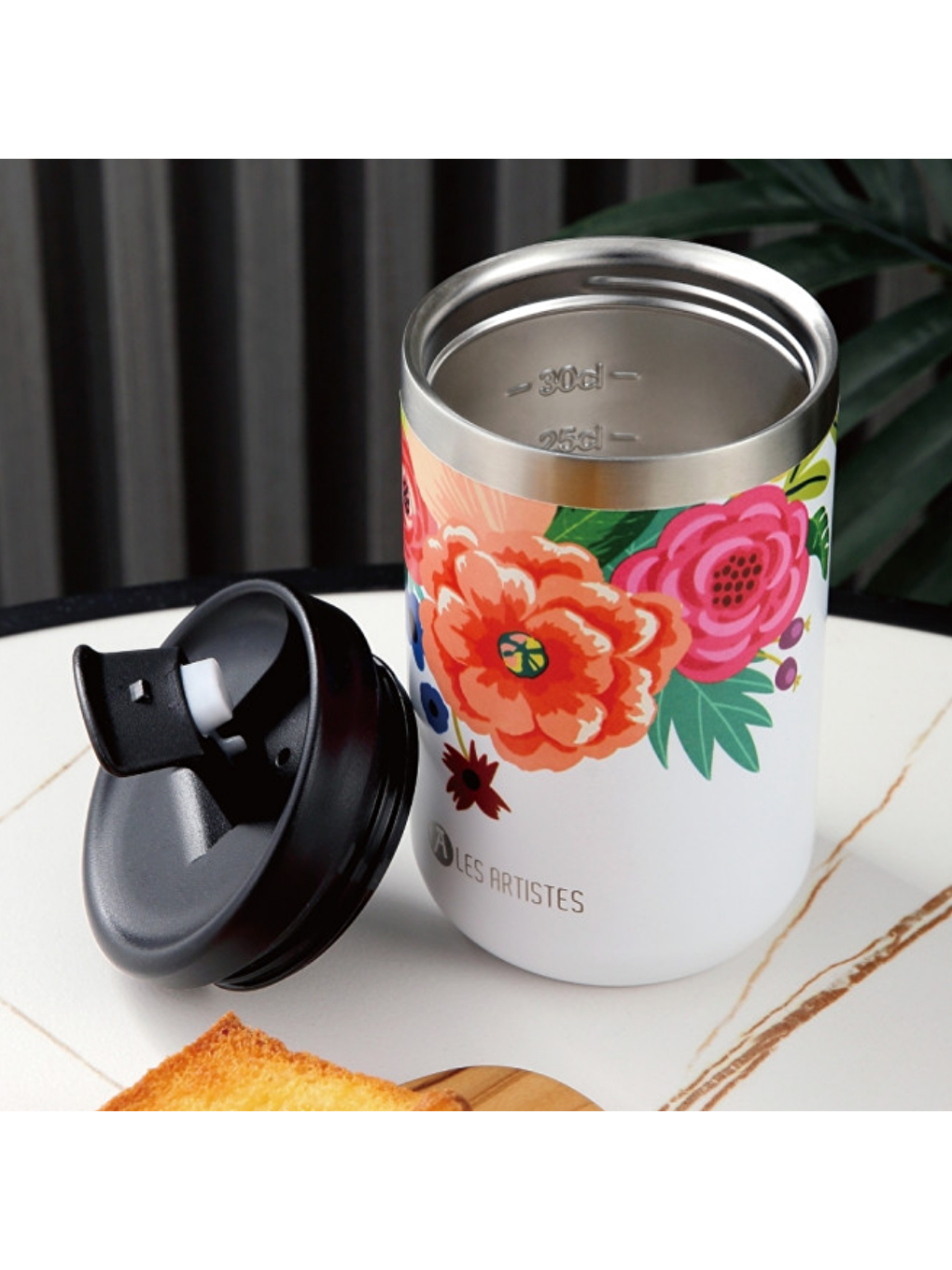 Gri Isı Yalıtımlı Çelik Termos Mug 350ml Metal-3