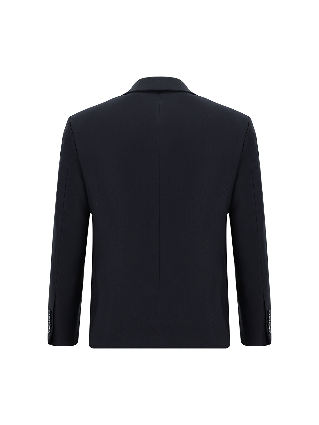 Lacivert Slim Fit Dar Kesim Yünlü Klasik Takım Elbise-2