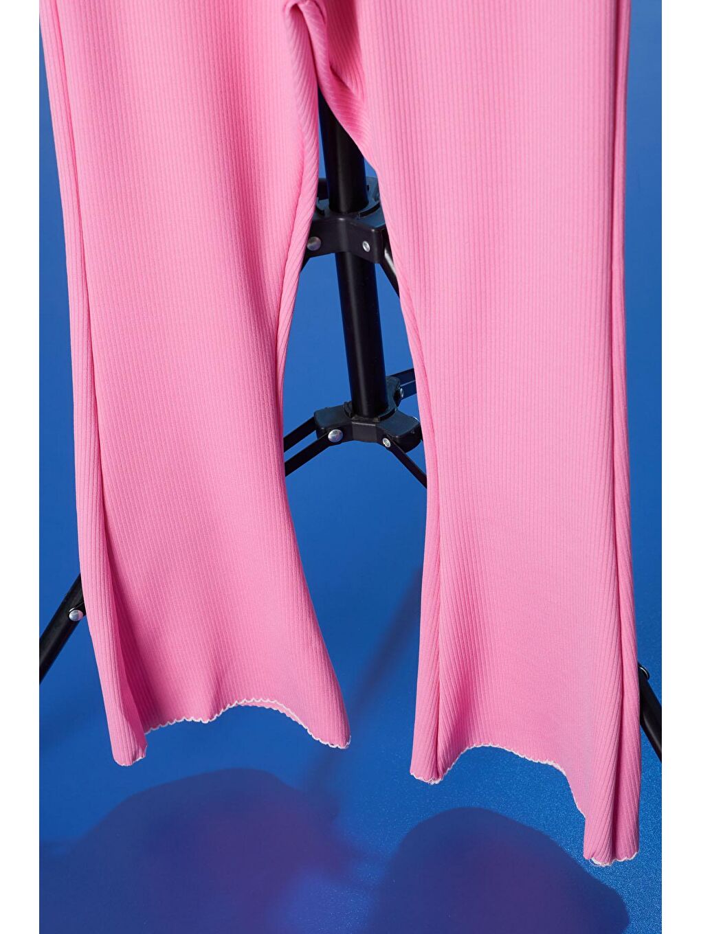 Pembe Beauty Yazı Nakışlı İspanyol Paça Kız Çocuk Tayt 18184-2