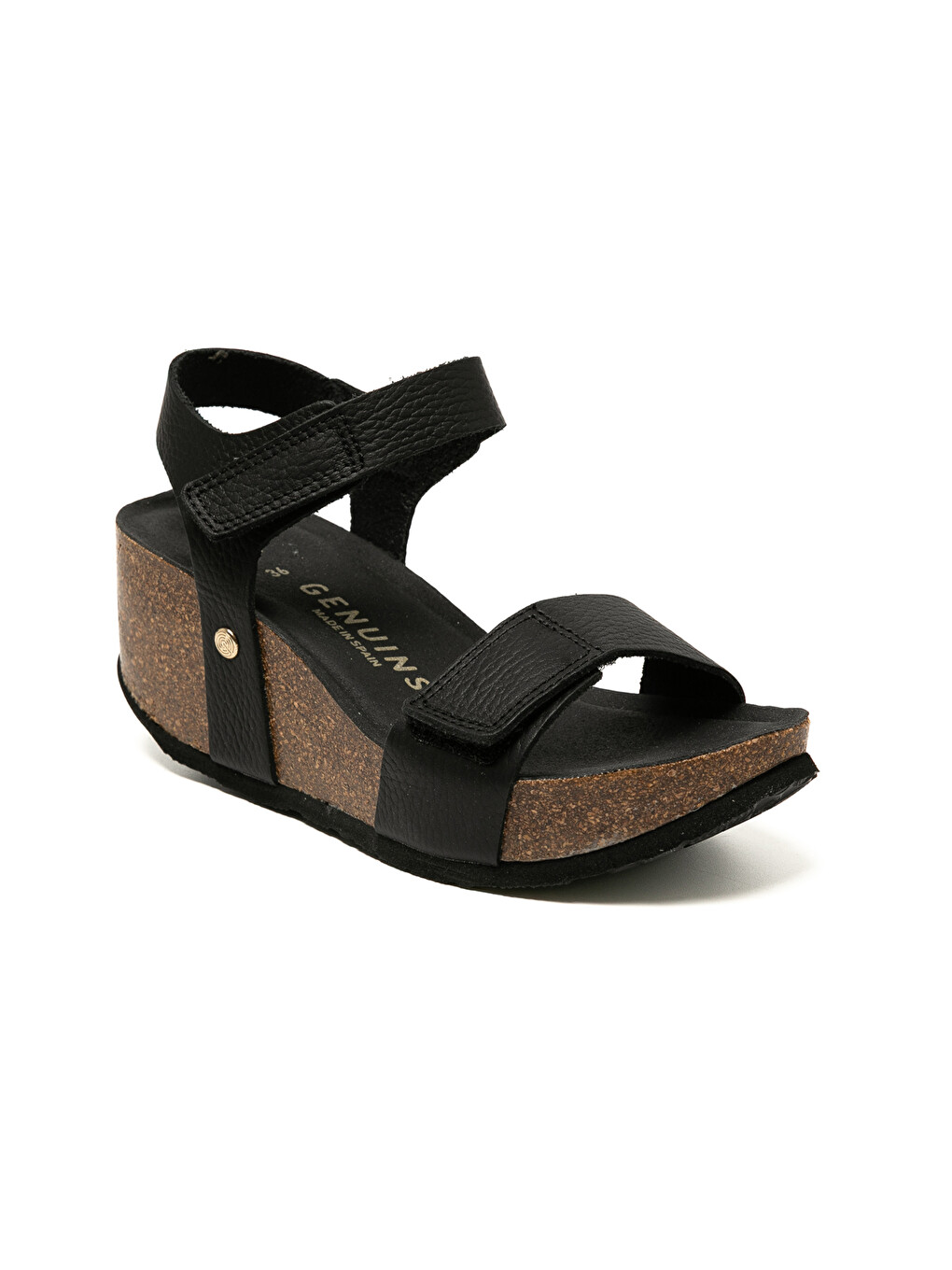 Siyah Kadın Sandalet Bılbao G106319 Embossed Leather Dark-1