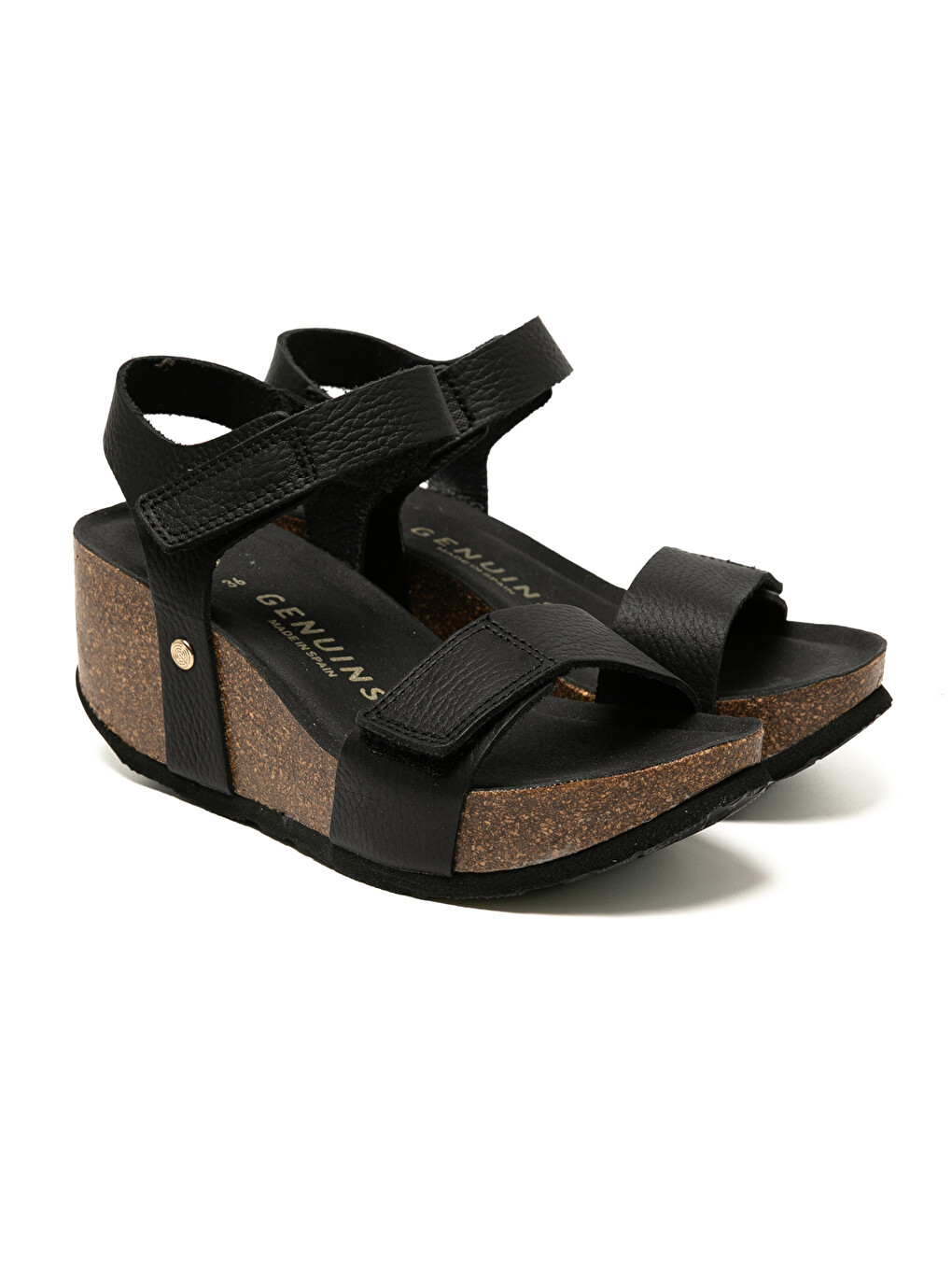 Siyah Kadın Sandalet Bılbao G106319 Embossed Leather Dark-2