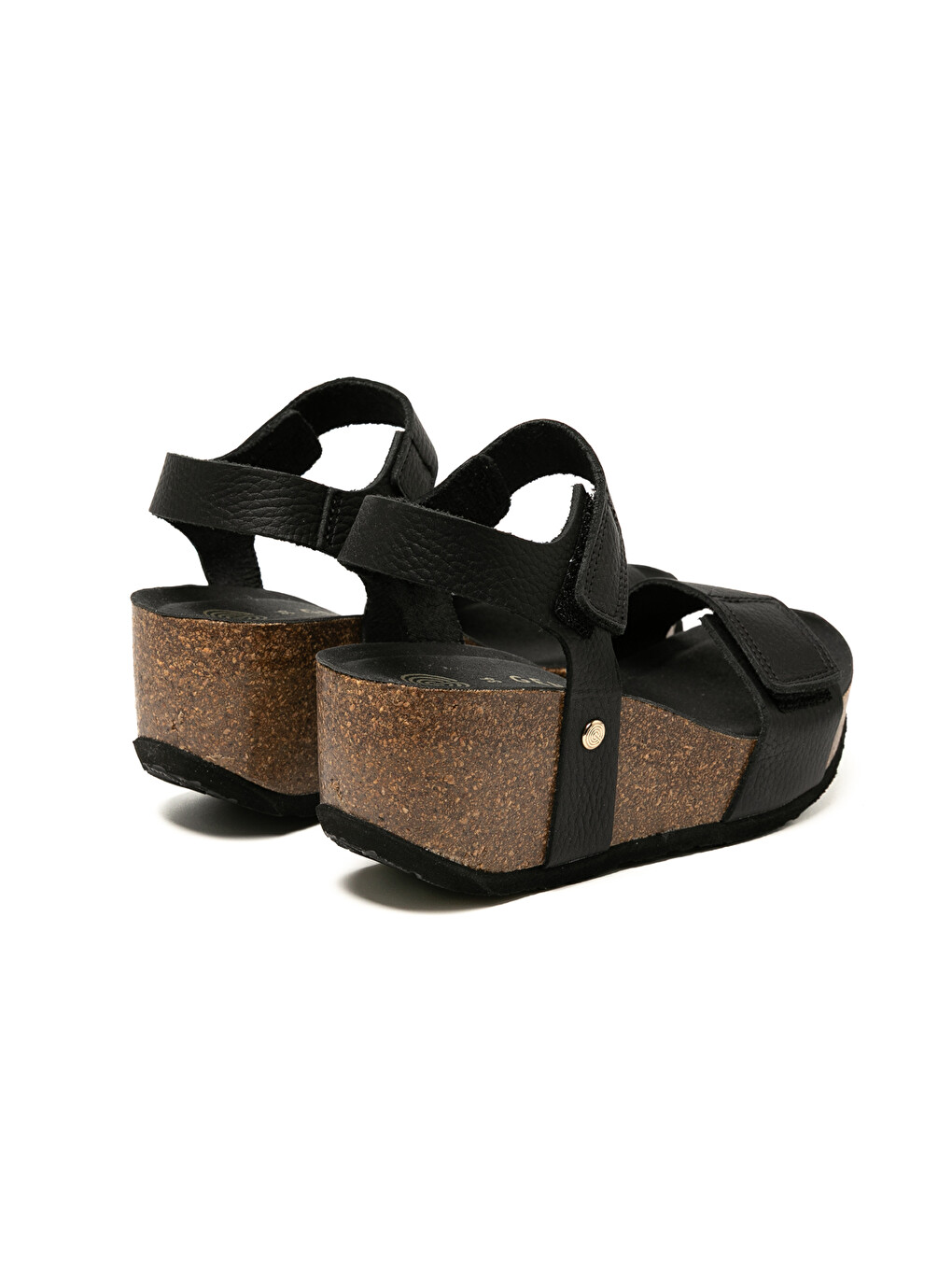 Siyah Kadın Sandalet Bılbao G106319 Embossed Leather Dark-4