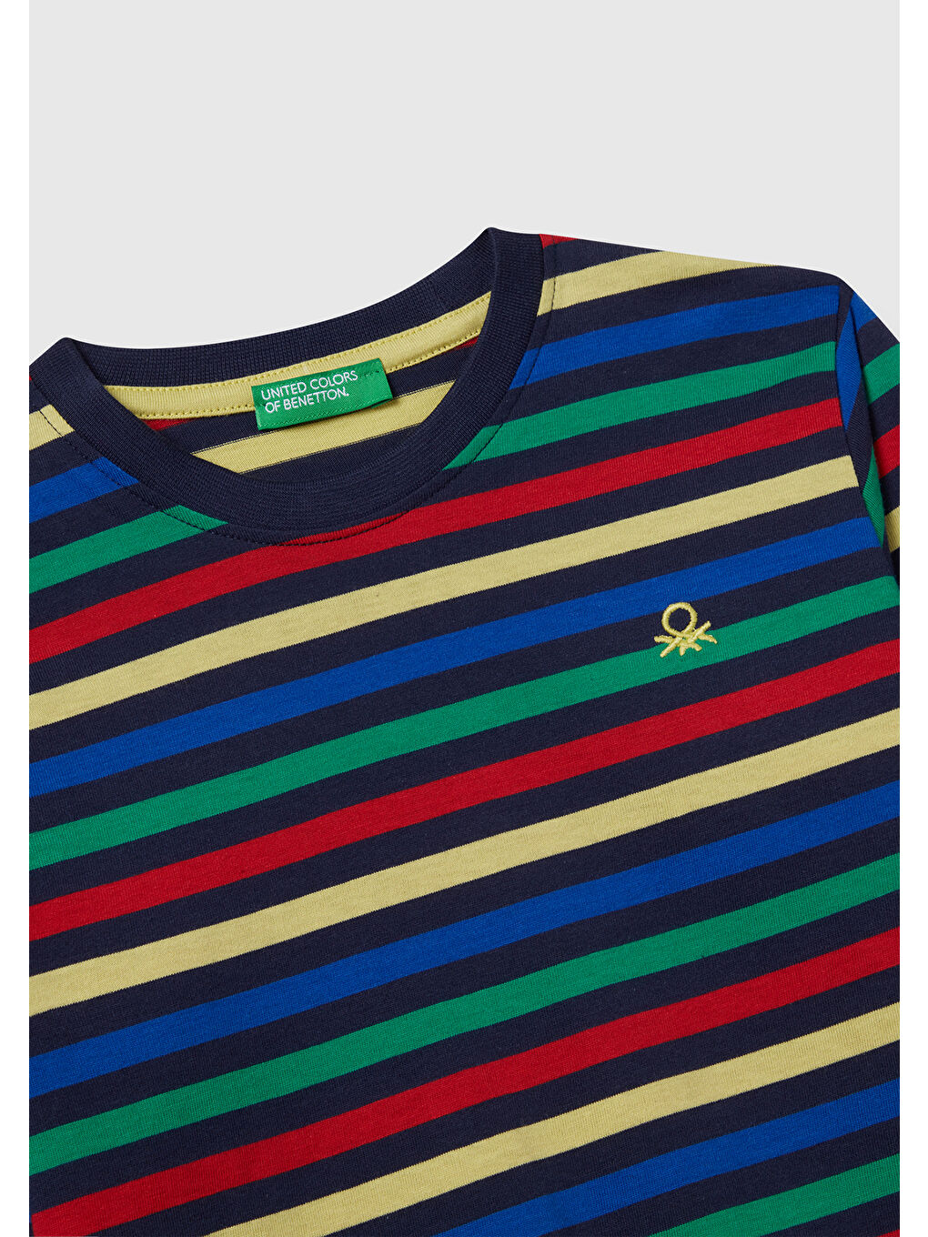 Erkek Çocuk Siyah Mix Çizgi Desenli Uzun Kollu Bisiklet Yaka Regular Fit T-shirt-2