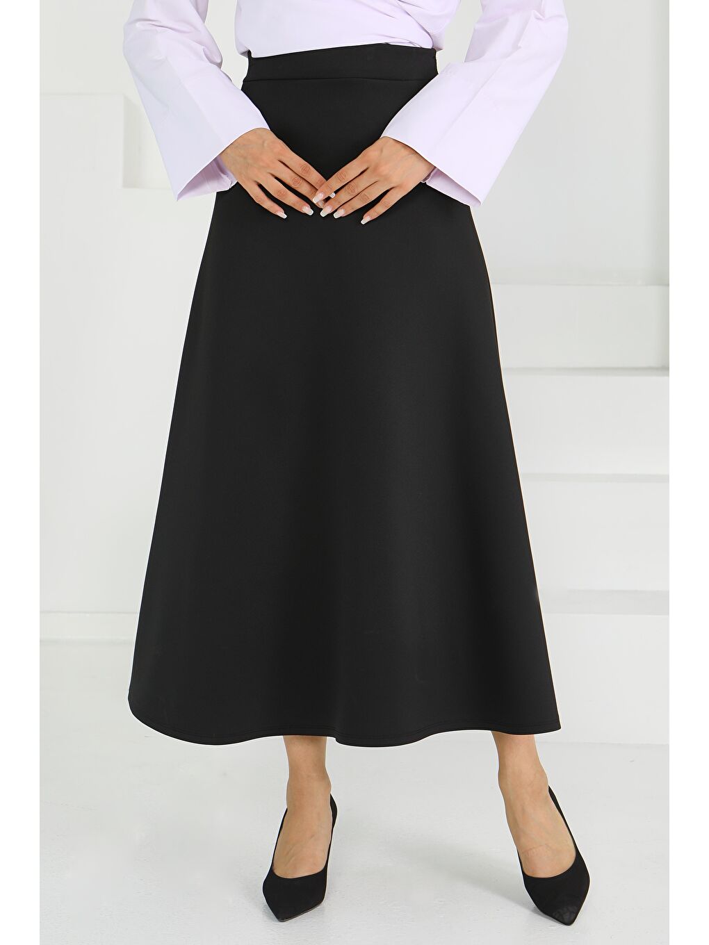 Puff Scuba Çan Etek Siyah - 27615-1