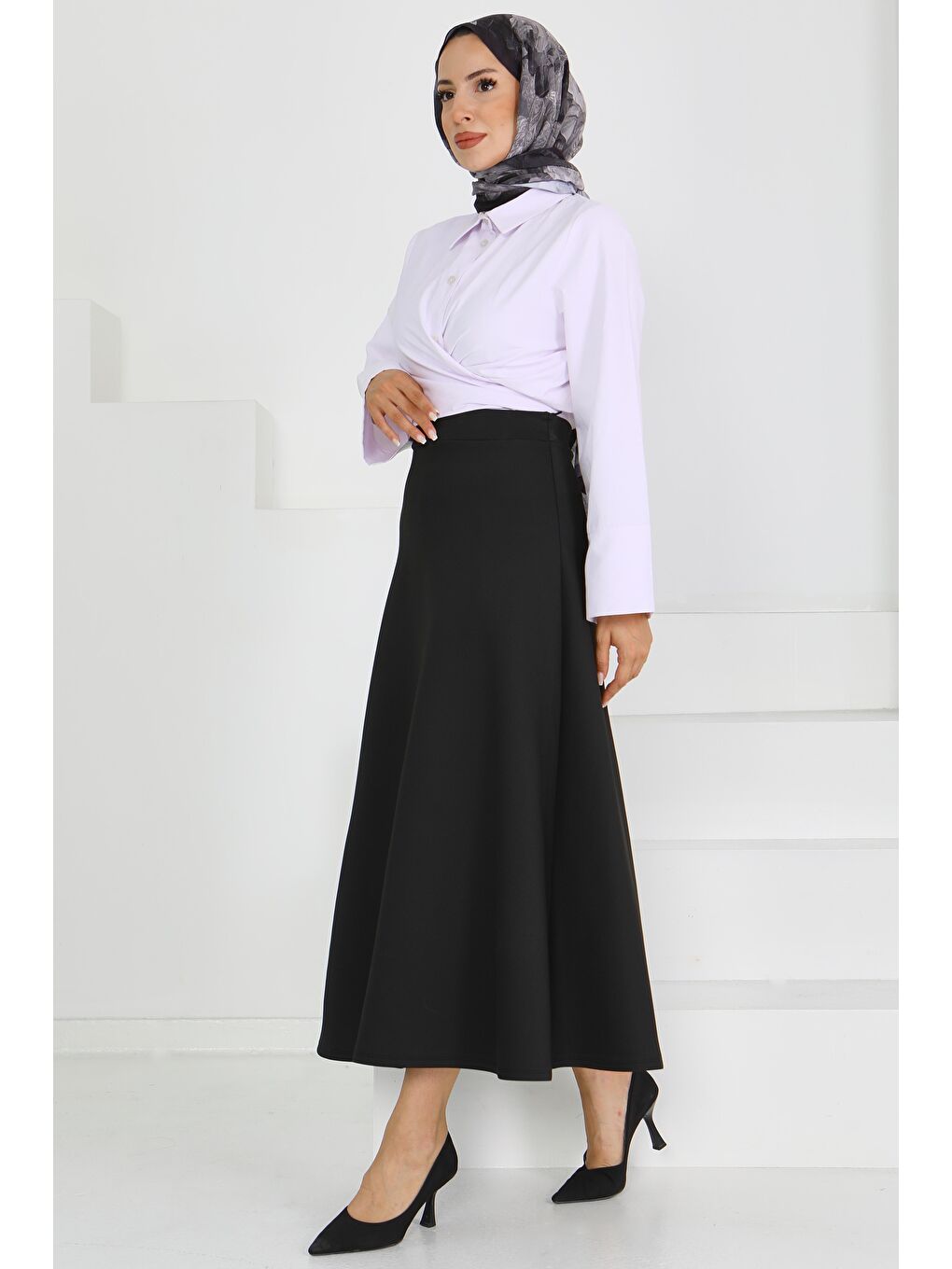 Puff Scuba Çan Etek Siyah - 27615-2