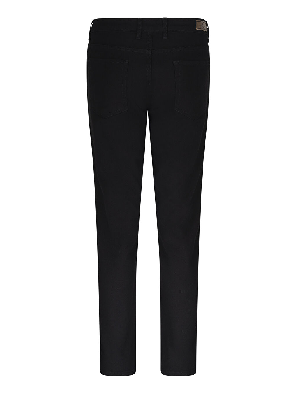 Siyah Regular Fit 5 Cep Pamuklu Kanvas Pantolon-1