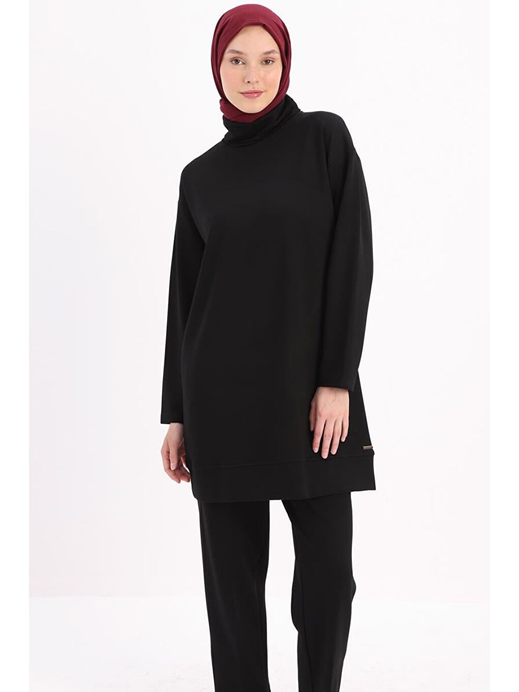 Siyah-Balıkçı Yaka Tunik