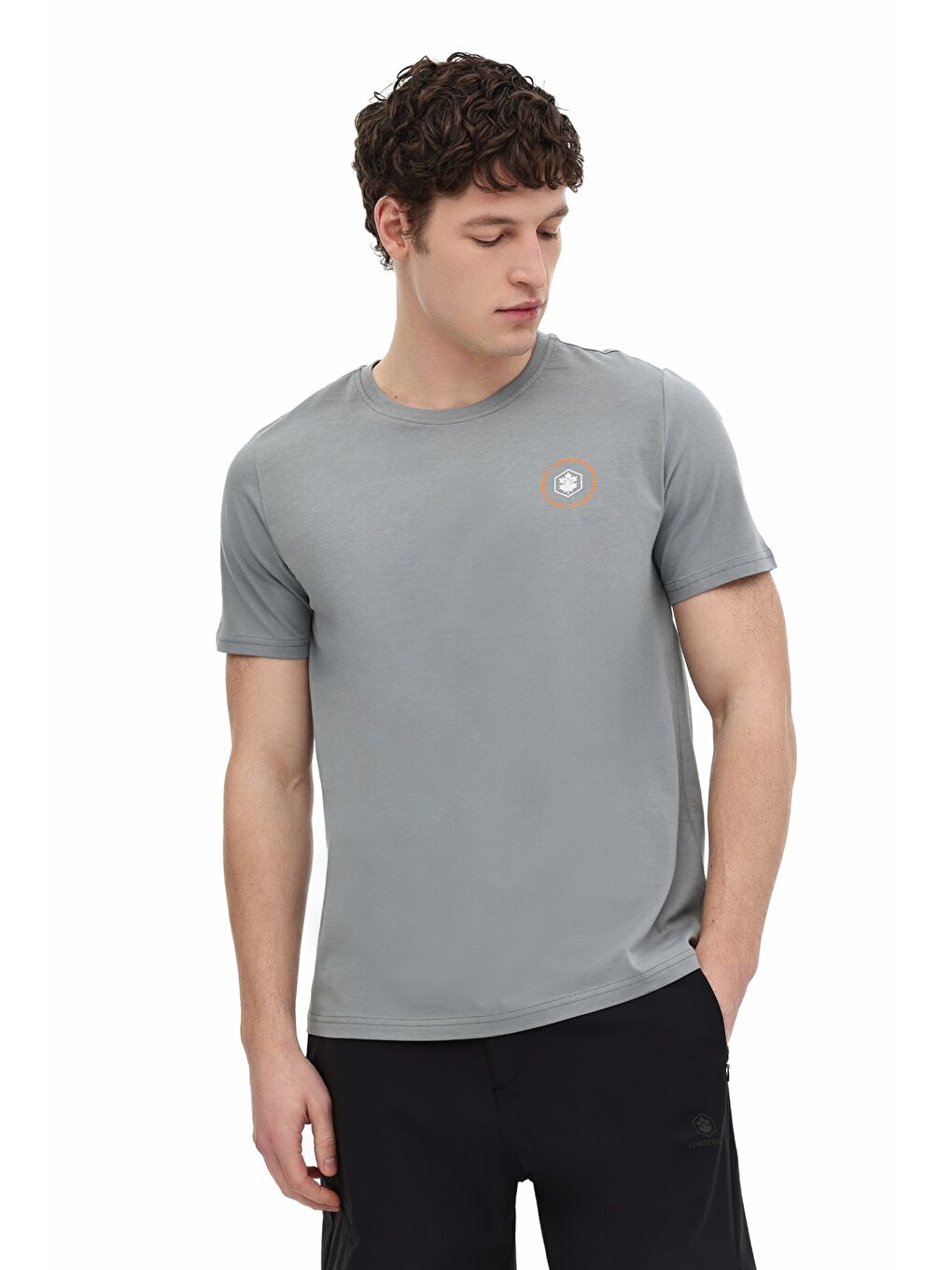 Gri ML THANOS 11KLR-01 Antrasit Erkek Kısa Kol T-Shirt