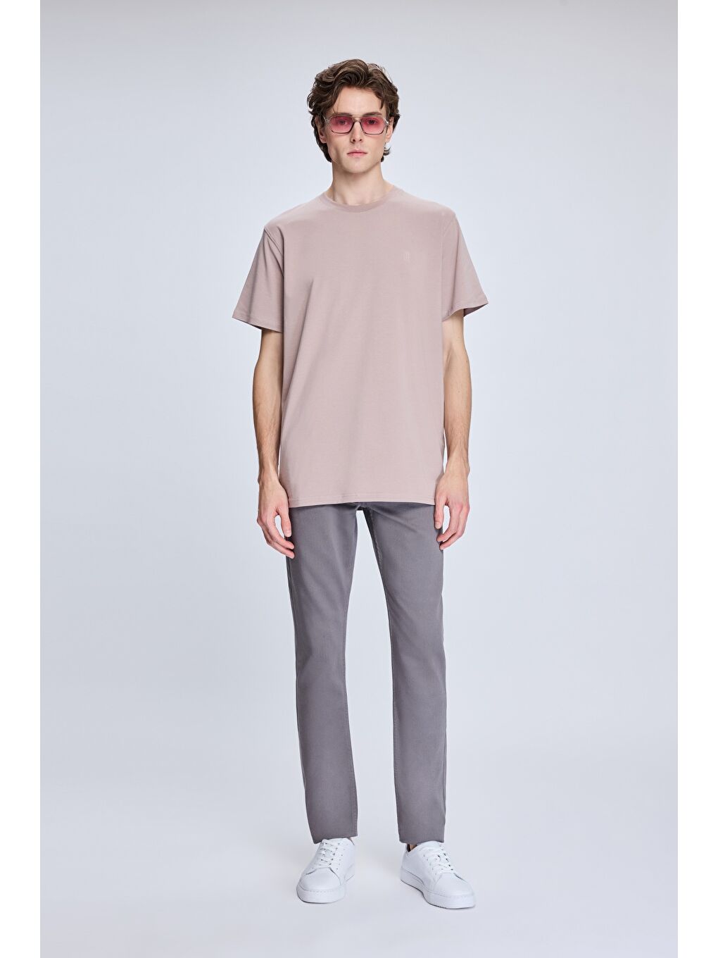 Antrasit Dinamik Fit Pamuklu 5 Cep Kanvas Pantolon-1