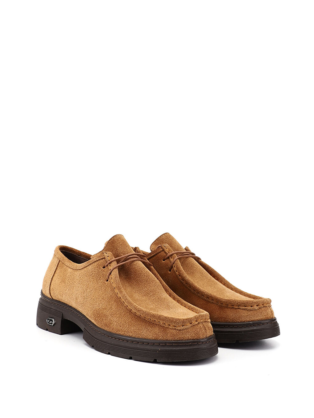 Kahverengi Kadın KAHVERENGİ-TABA Bağcıklı Hakiki Deri Comfort Ayakkabı-1