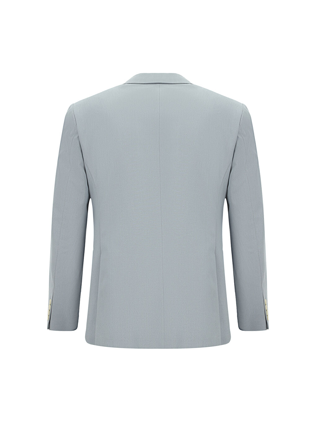 Gri Slim Fit Dar Kesim Pamuklu Lyocell Kruvaze Takım Elbise-6