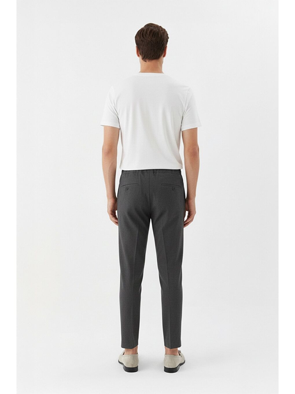 Giotelli Gri Slim Fit Yandan Cepli Jogger Erkek Pantolon-3