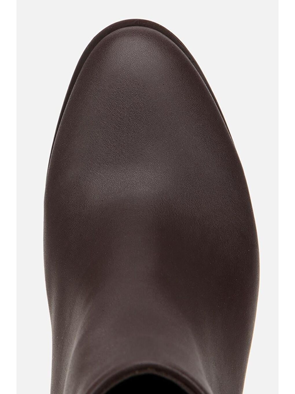 Kadın Kahverengi Fermuarlı Kalın Topuklu Bot-4