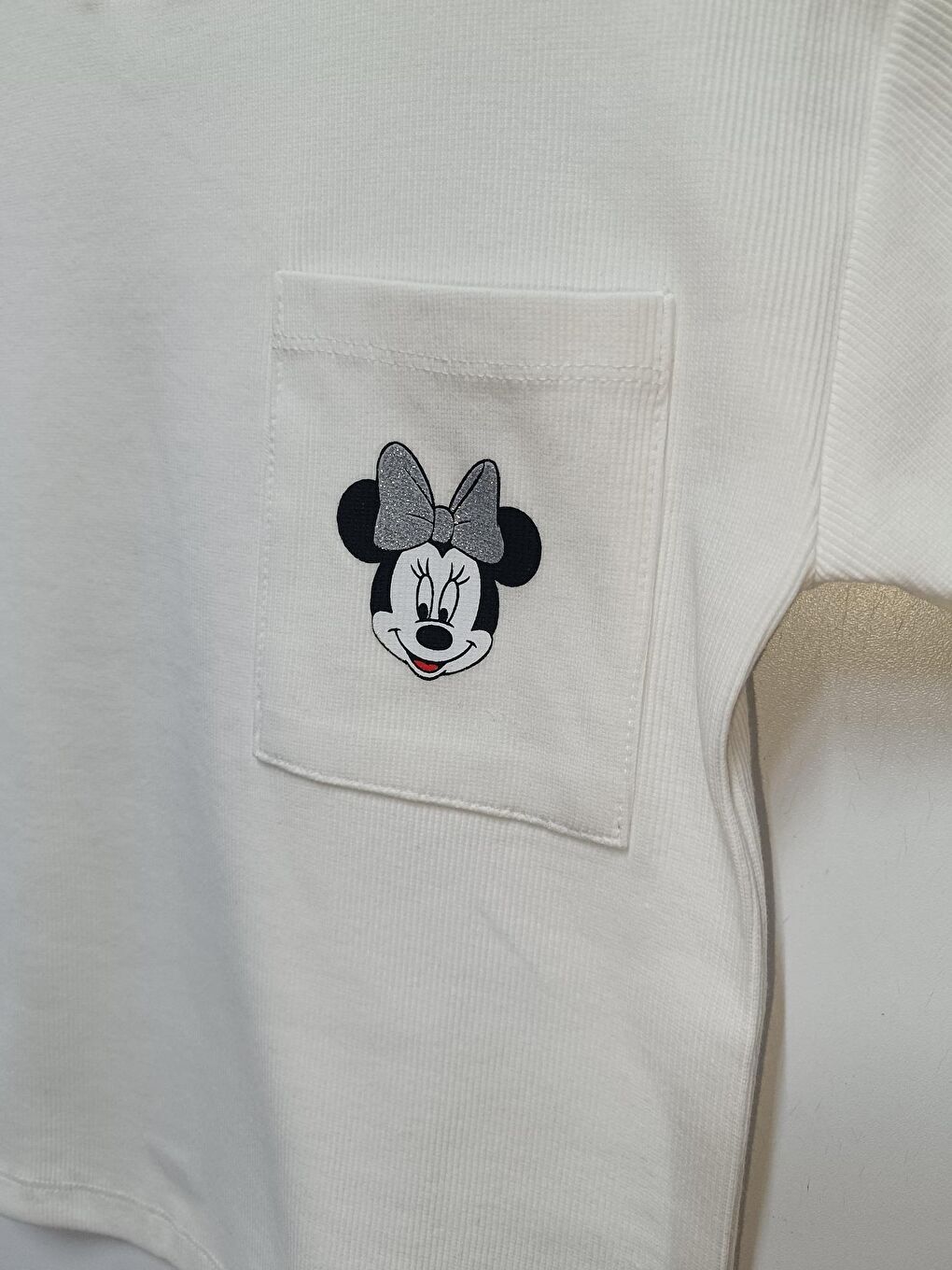 Ekru Minnie Mouse Lisanslı Kız Çocuk 2'li Takım 22099-2