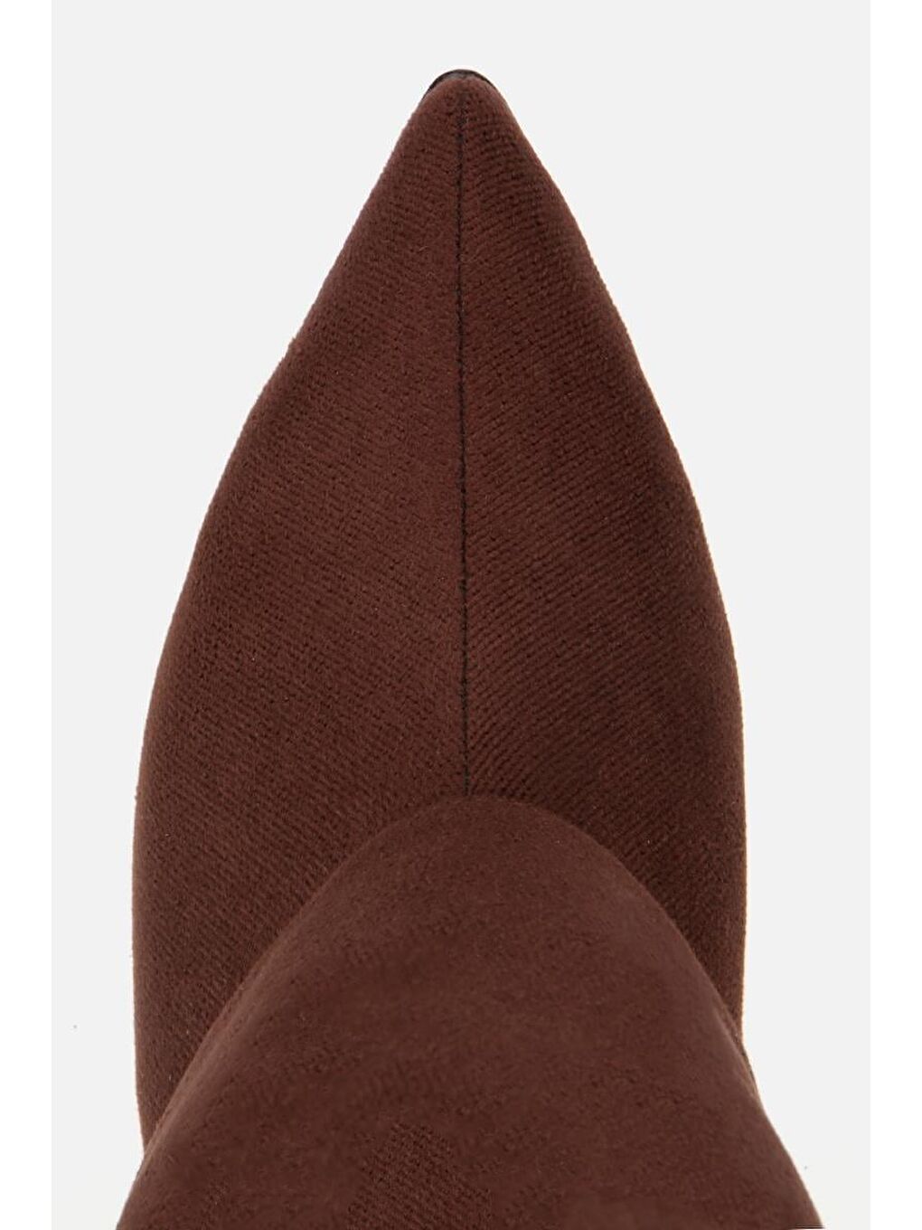 Kadın Süet Kahverengi Pantolon Görünümlü Tokalı Topuklu Bot-4