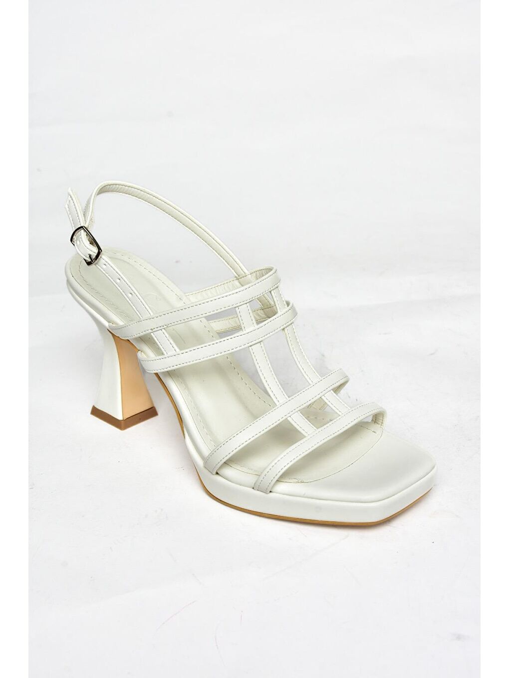 S5693160 Beyaz Kadın Topuklu Ayakkabı-1