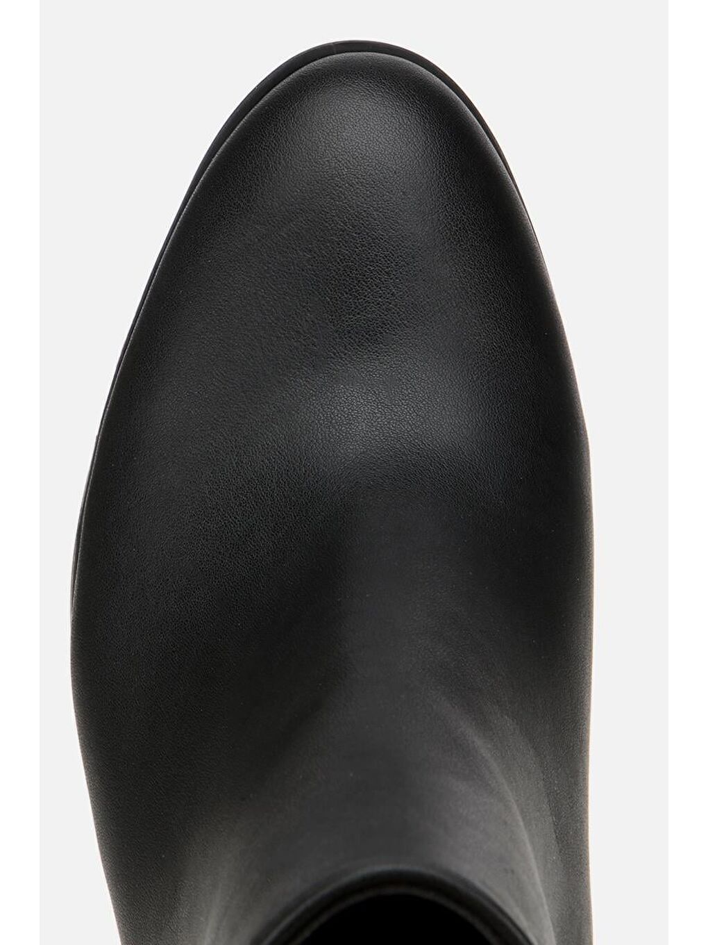 Kadın Siyah Fermuarlı Kalın Topuklu Bot-4