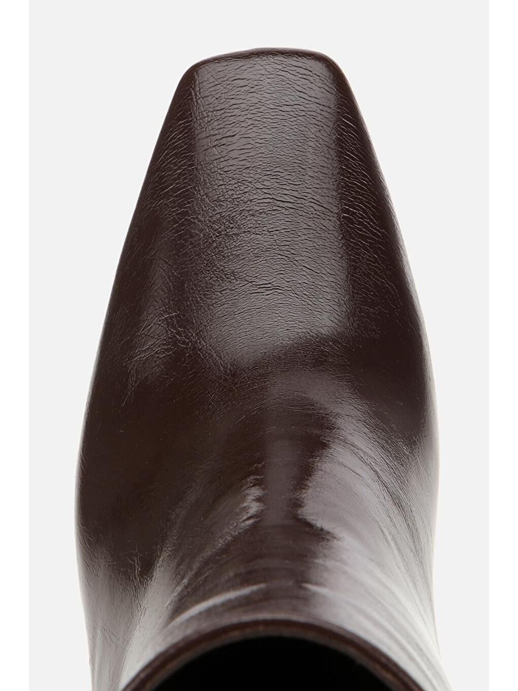 Kadın Kahverengi Sivri Burunlu Bilekte Topuklu Bot-4